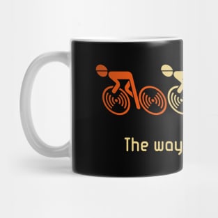 The Way Is The Goal! (3 Racing Cyclists / Bike / 3C) Mug